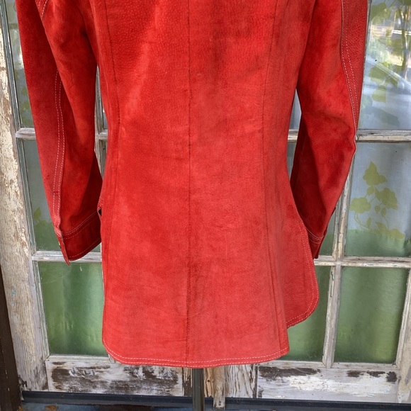 Vintage Suede Snap Closure Shirt Jac sz S/M - Picture 7 of 8